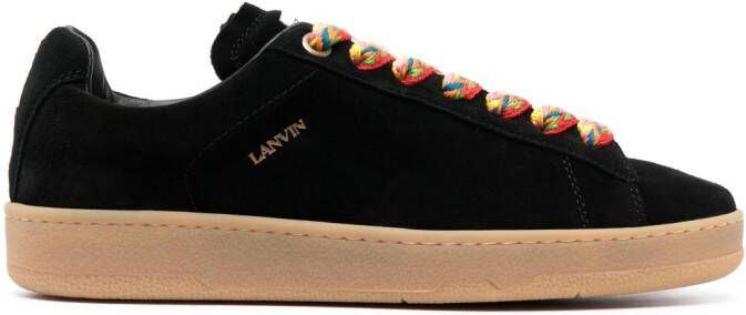 Lanvin suede low-top sneakers Black