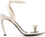 Lanvin Swing 105mm embellished leather sandals Neutrals - Thumbnail 1
