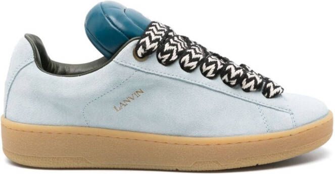 Lanvin x Future Hyper Curb suede sneakers Blue