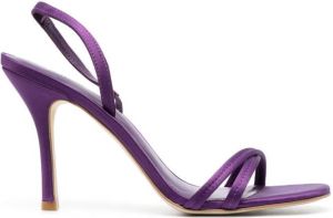 Larroude Annie XX 105mm stiletto sandals Purple