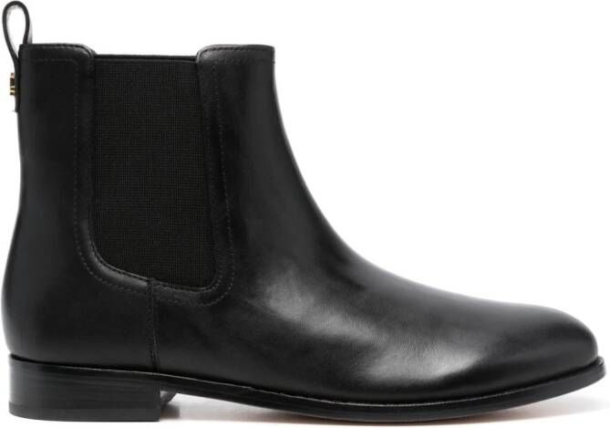 Lauren Ralph Lauren Brylee almond-toe leather boots Black