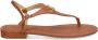 Lauren Ralph Lauren Ellington leather thong sandals Brown - Thumbnail 1