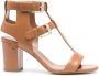 Laurence Dacade 850mm heeled T-bar sandals Brown - Thumbnail 1