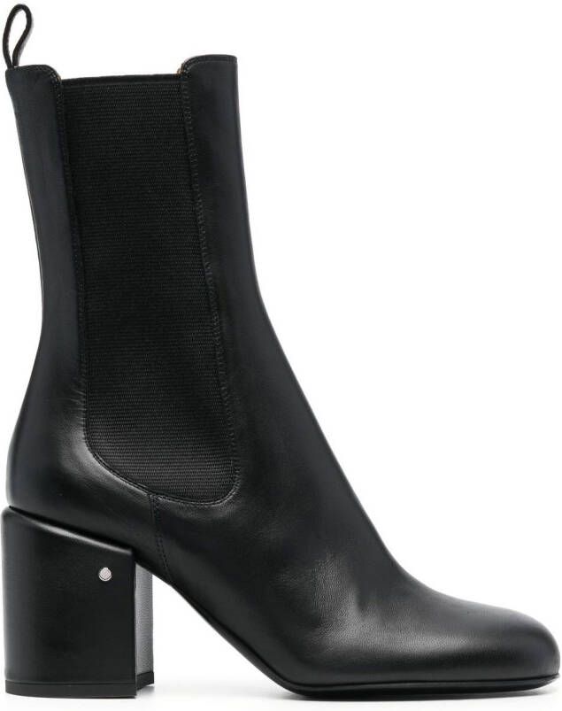 Laurence Dacade block-heel calf-leather boots Black
