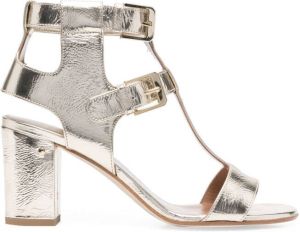 Laurence Dacade Helie buckled leather sandals Gold