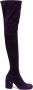 Laurence Dacade Isidor 75mm suede thigh-boots Purple - Thumbnail 1