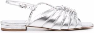 Laurence Dacade strappy metallic leather sandals Silver