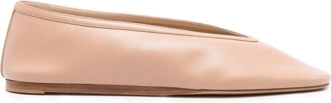 Le Monde Beryl Luna leather ballerina shoes Neutrals