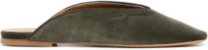 Le Monde Beryl pointed-toe slip-on mules Green