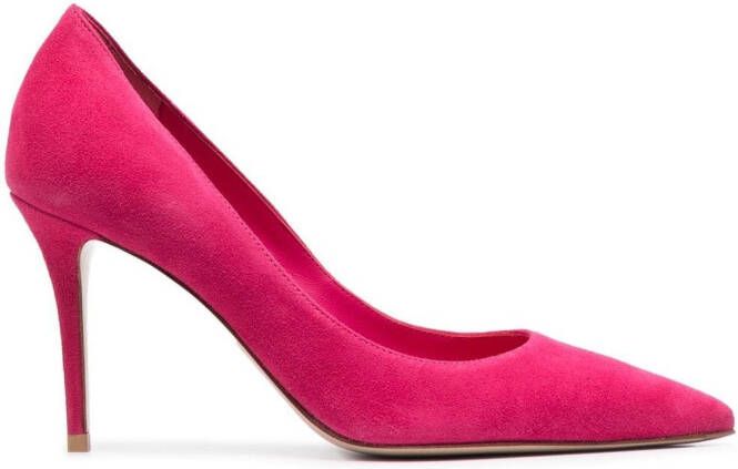 Le Silla 100mm EVA calf suede pumps Pink