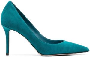 Le Silla 100mm Eva suede pumps Blue