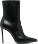Le Silla 110mm Eva leather ankle boots Black - Thumbnail 1