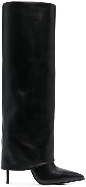 Le Silla 120mm leather boots Black