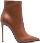 Le Silla 125mm Eva leather ankle boots Brown - Thumbnail 1