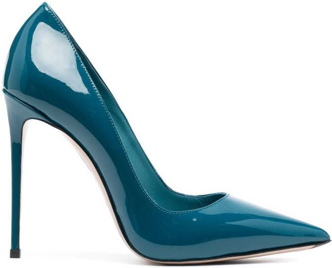 Le Silla 125mm Eva patent leather pumps Blue