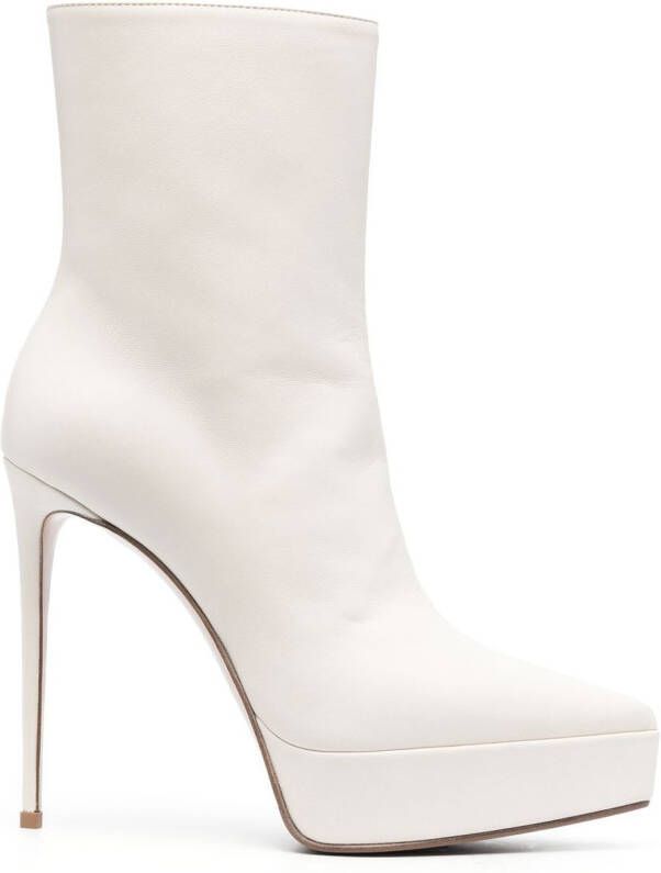 Le Silla 150mm heeled pointed boots Neutrals