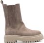 Le Silla 55mm slip-on suede boots Grey - Thumbnail 1