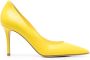 Le Silla 80mm heeled pumps Yellow - Thumbnail 1