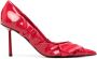 Le Silla 80mm ruched leather pumps Red - Thumbnail 1
