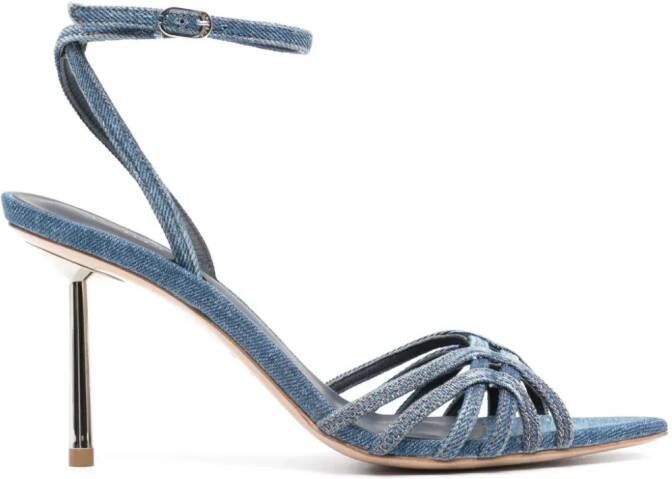 Le Silla 90mm denim sandals Blue