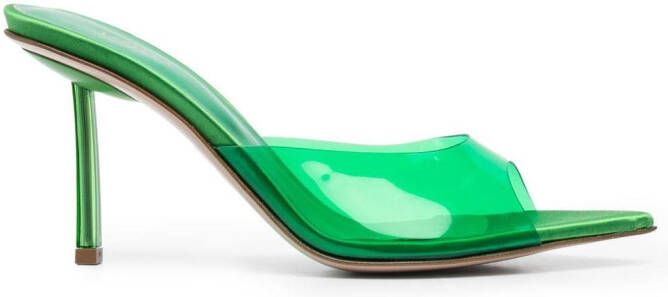 Le Silla Afrodite pointed sandals Green