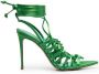 Le Silla Afrodite wraparound 110mm sandals Green - Thumbnail 1