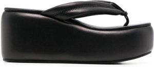 Le Silla Aiko 50mm wedge sandals Black