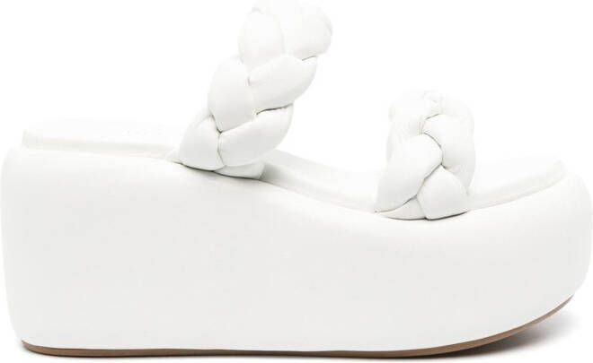 Le Silla Aiko platform strap sandals White