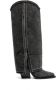 Le Silla Andy 100mm crystal-embellished boots Black - Thumbnail 1