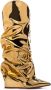 Le Silla Andy 120mm wedge boots Gold - Thumbnail 1