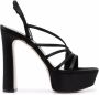 Le Silla asymmetric platform sandals Black - Thumbnail 1
