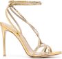 Le Silla Belen 105mm crystal-embellished sandals Gold - Thumbnail 1