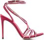 Le Silla Belen 105mm crystal-embellished sandals Red - Thumbnail 1