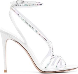 Le Silla Belen 105mm crystal-embellished sandals White