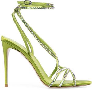 Le Silla Belen strap-design 110mm sandals Green
