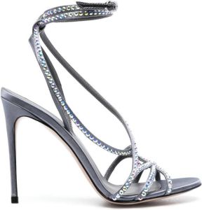 Le Silla Belen strap-design 110mm sandals Grey
