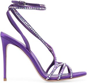 Le Silla Belen strap-design 110mm sandals Purple