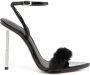 Le Silla Bella 105mm faux-fur sandals Black - Thumbnail 1