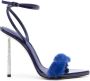 Le Silla Bella 120mm faux-fur sandals Blue - Thumbnail 1