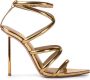 Le Silla Bella leather sandals Gold - Thumbnail 1