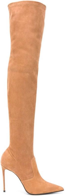 Le Silla Carry Over thigh-high boots Neutrals