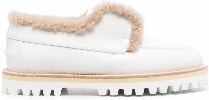 Le Silla chunky-sole leather loafers White