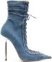 Le Silla Colette 120mm denim ankle boots Blue - Thumbnail 1