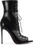 Le Silla Courtney 120mm leather ankle boots Black - Thumbnail 1