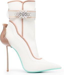 Le Silla crystal-embellished ankle boots White