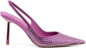 Le Silla crystal-embellished pumps Purple