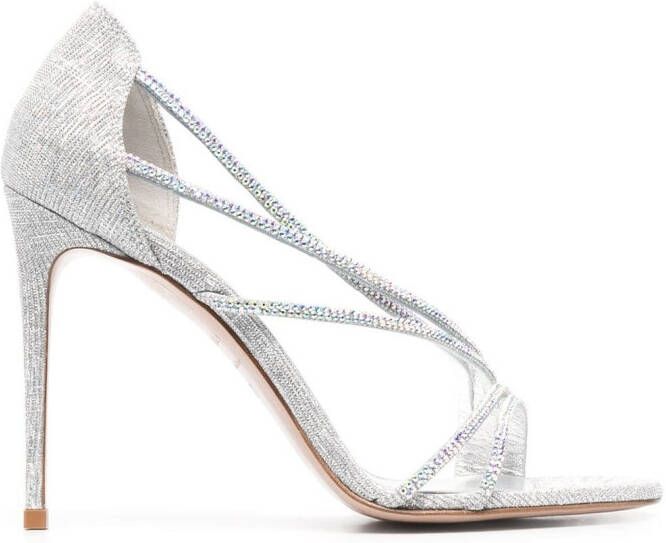 Le Silla Divina glitter-effect sandals Grey