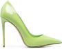 Le Silla Eva 110mm leather pumps Green - Thumbnail 1
