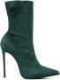 Le Silla Eva 115mm pointed-toe boots Green - Thumbnail 1