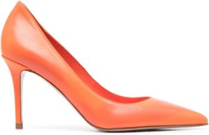 Le Silla Eva 80mm stiletto pumps Orange